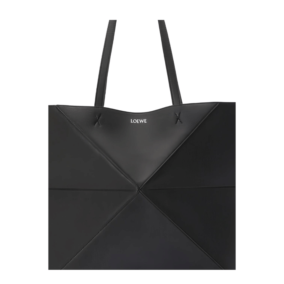Loewe Puzzle Calfskin Shoulder Bag - Black