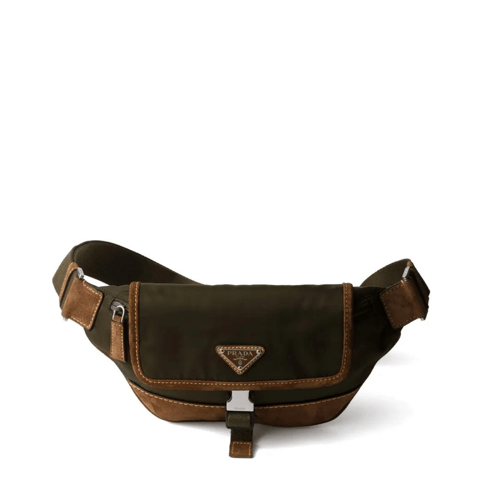 Prada Re - Nylon and Suede Fanny Pack
