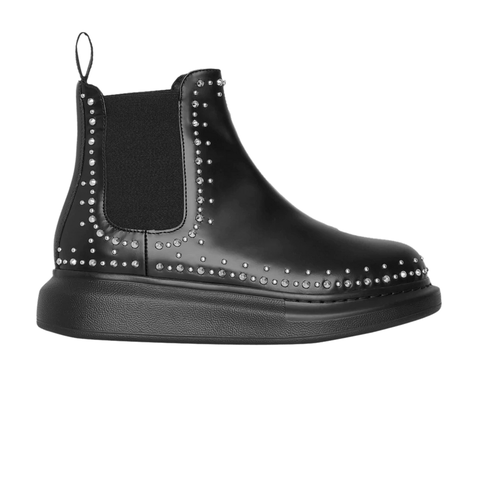 Alexander McQueen Hybrid Chelsea Boot Black Studded