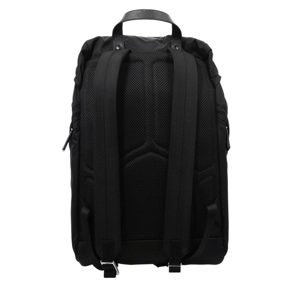 Prada Re - Nylon Saffiano Leather Backpack - Black