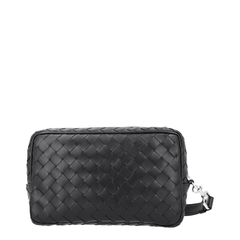 Bottega Veneta Intrecciato Calfskin Pouch - Black