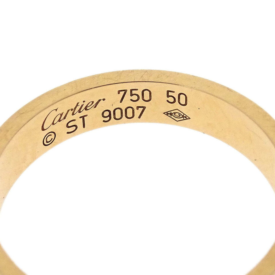 Cartier Mini Love Ring 750 ST9007 #50 Jewelry