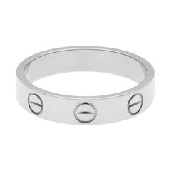 Cartier 18K White Gold Love Wedding Band Ring