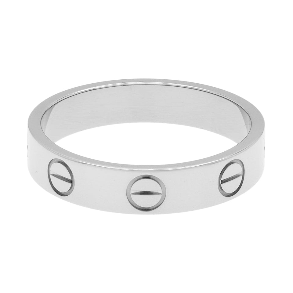 Cartier 18K White Gold Love Wedding Band Ring