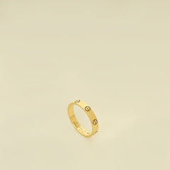 Cartier 18K Yellow Gold Love Small Model Ring 57
