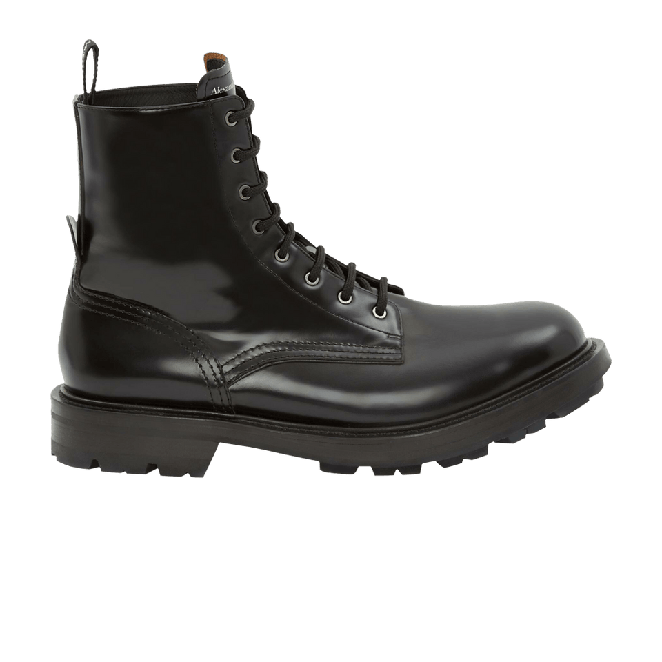 Alexander McQueen Worker Boot Black