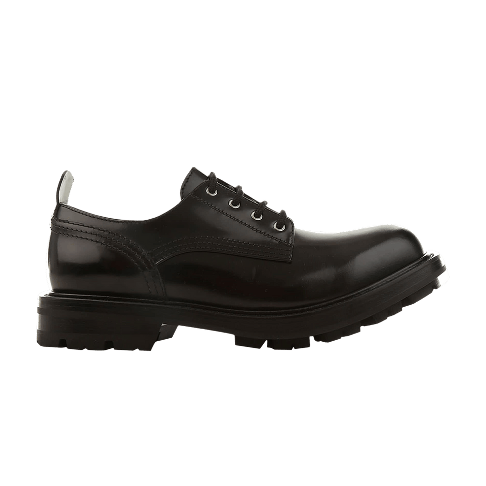 Alexander McQueen Ridged Sole Lace-Up Black