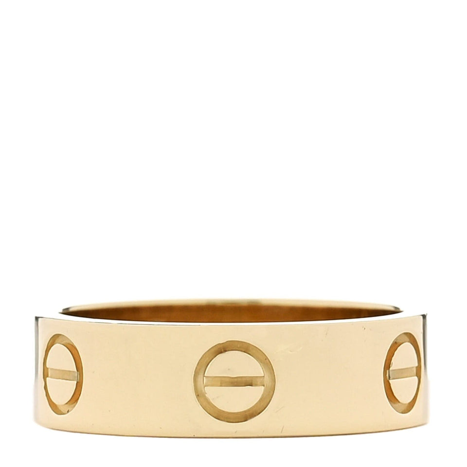 Cartier 18K Yellow Gold 5.5 mm LOVE Ring 53 6.25