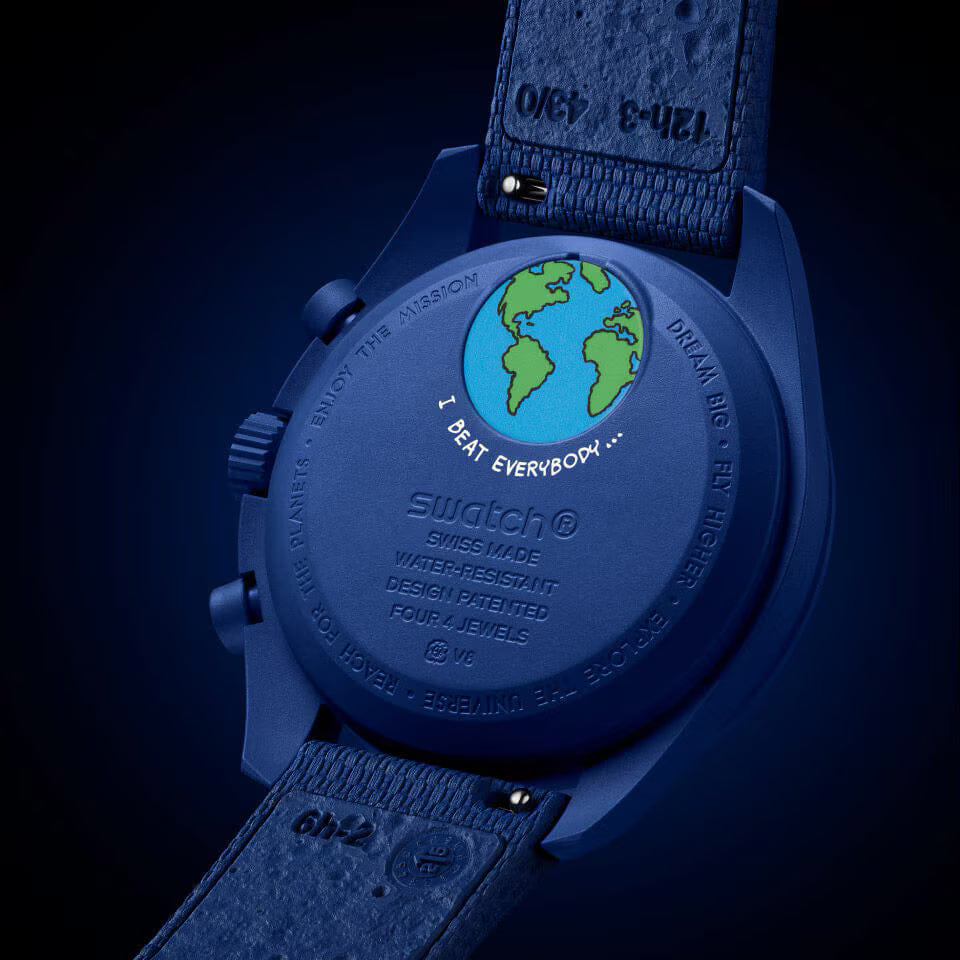 OMEGA Swatch x Omega Bioceramic Moonswatch Mission To Earthphase Moonshine Gold