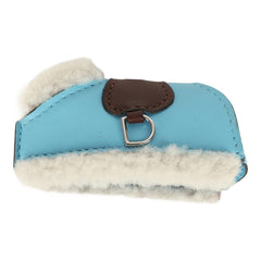 Hermes Rodeo Robeo Plush Charm PM Gold, Celeste, Terre Milo Lambskin and Ecru Merino Wool Palladium Hardware