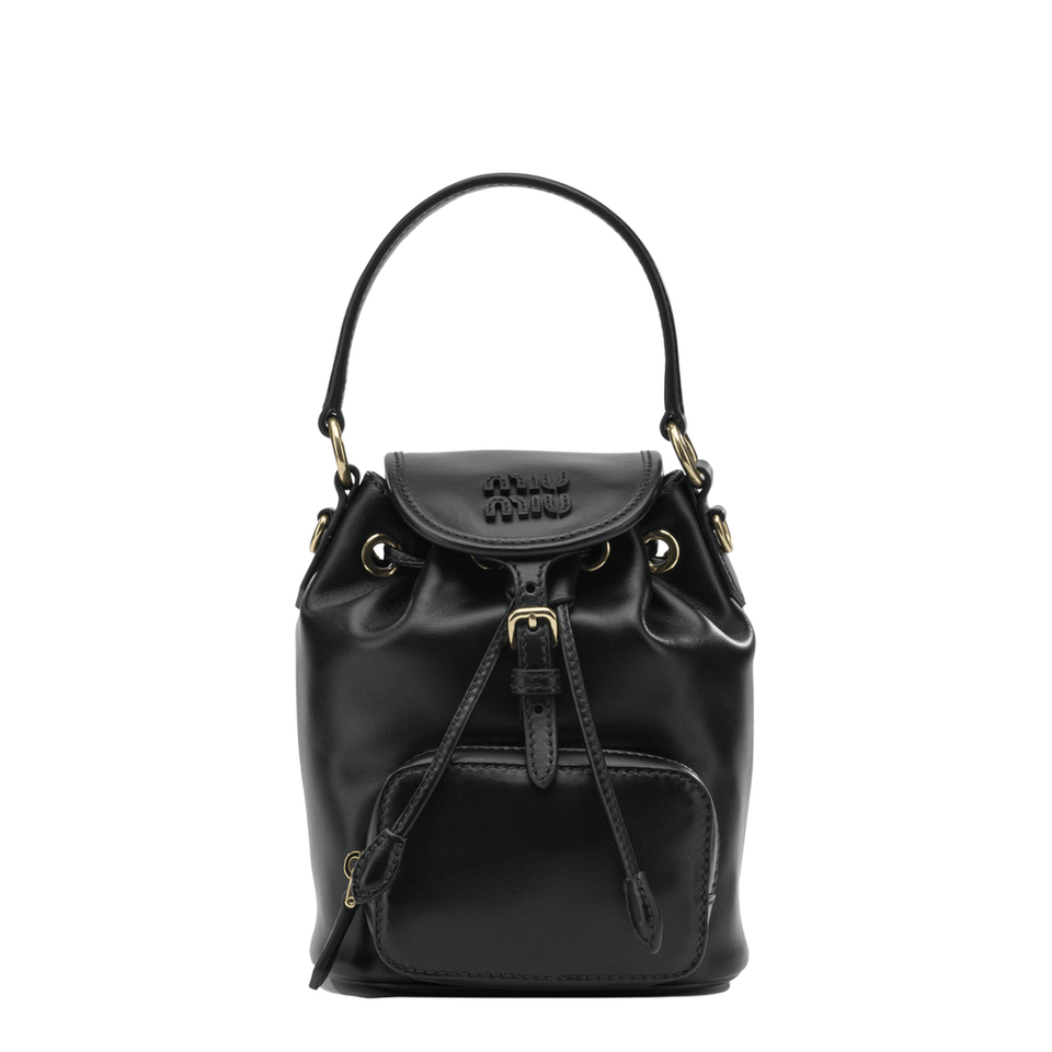 Miu Miu Calfskin Mini Backpack - Black