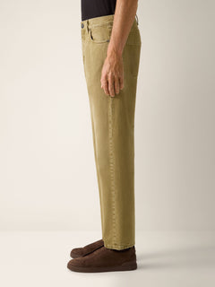 Zegna Olive Green Cotton Roccia Pants