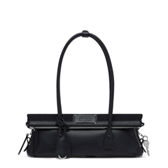 Maison Margiela 5AC Shoulder East West Calf Leather Shoulder Bag - Black