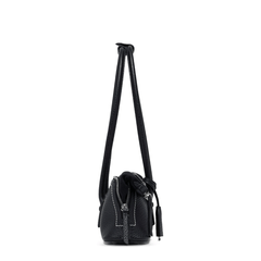 Maison Margiela 5AC Shoulder East West Calf Leather Shoulder Bag - Black