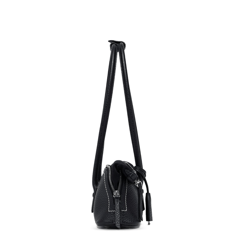 Maison Margiela 5AC Shoulder East West Calf Leather Shoulder Bag - Black