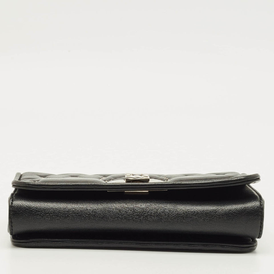 Jimmy Choo Star Studded Helia Black Leather Shoulder Bag