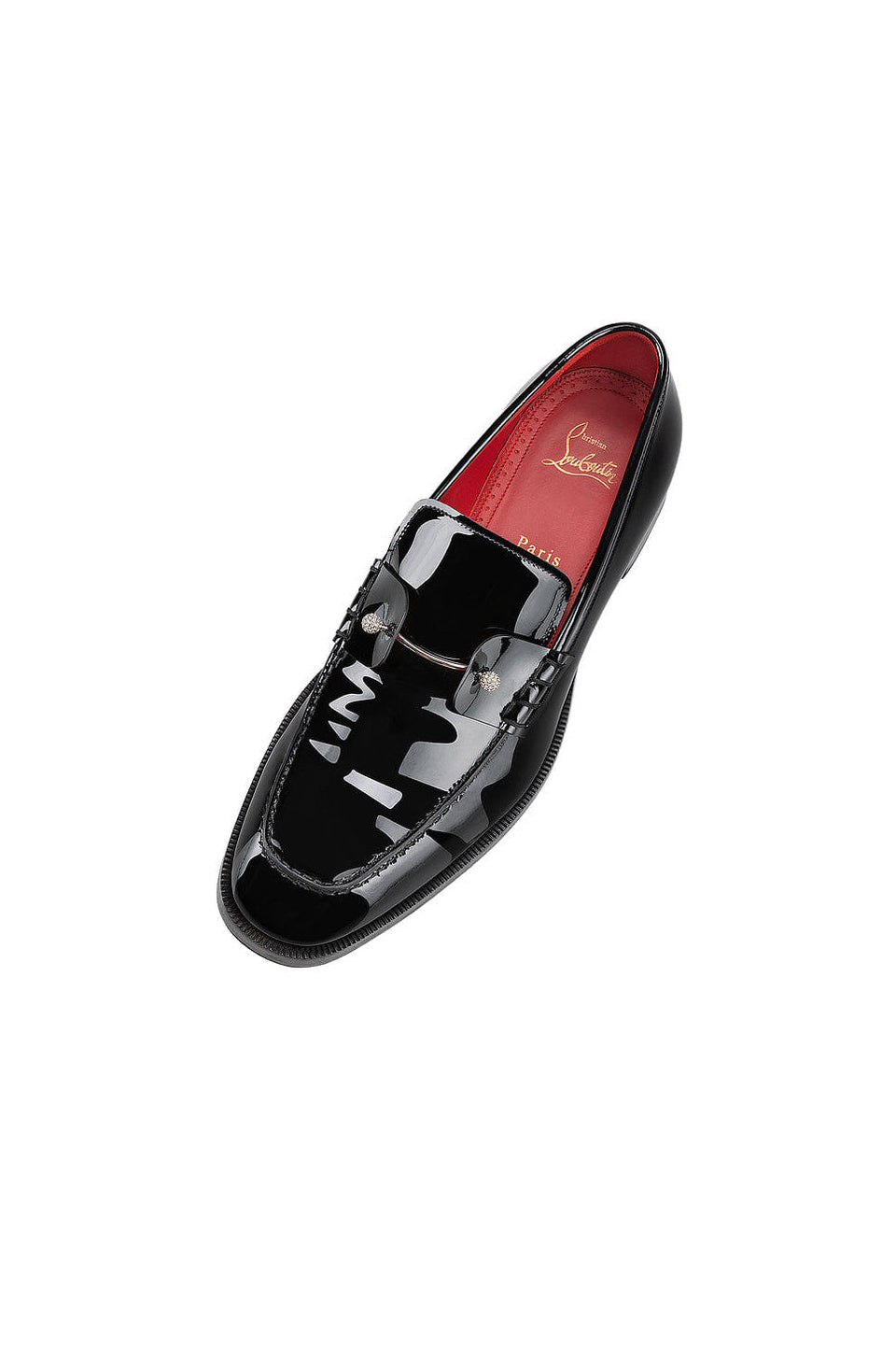 Christian Louboutin Chambelimoc Night Strass Flat Loafer