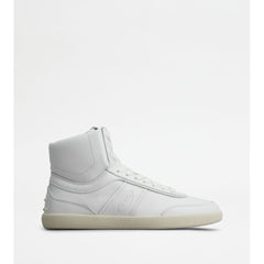 Tod's Tods Tabs Sneakers High - Top In Leather White Womens