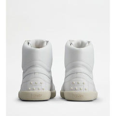 Tod's Tods Tabs Sneakers High - Top In Leather White Womens