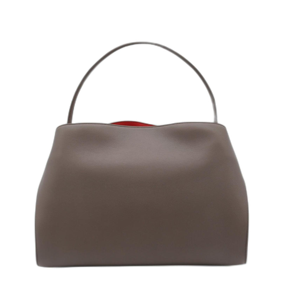 Ferragamo Hug Medium Woven Nappa Leather Handbag - Brown