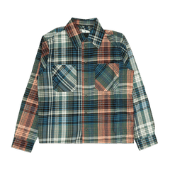 Off-White Stencil Flannel Check Shirt Blue