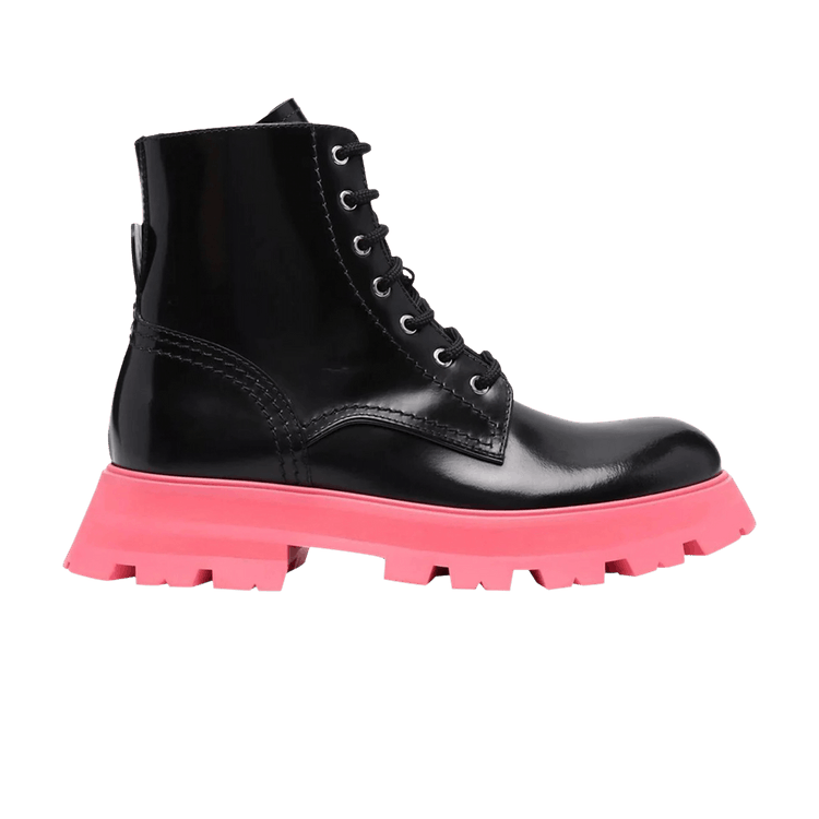 Alexander McQueen Wmns Tread Slick Boot 'Black Pink'