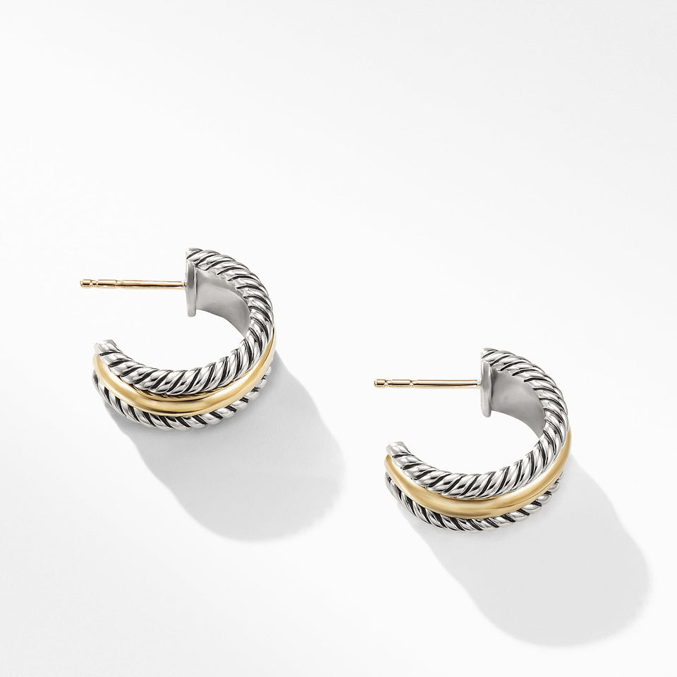 David Yurman The Cable Collectibles® Collection Earring in Silver and 14 - Karat Yellow Gold