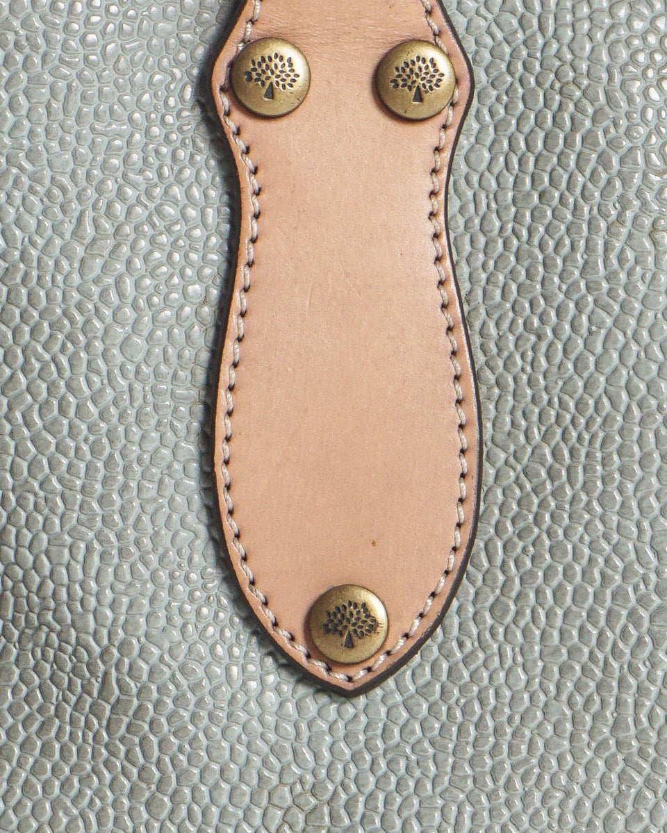 Mulberry Sage Green Pebbled Leather Small Tote Bag