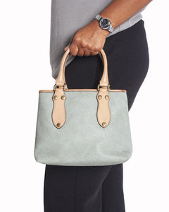 Mulberry Sage Green Pebbled Leather Small Tote Bag