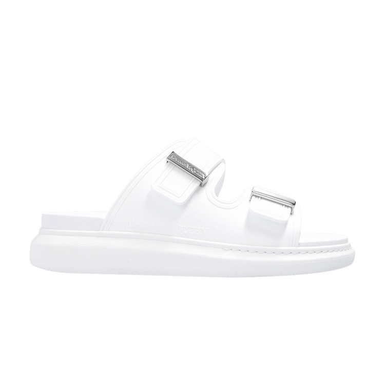 Alexander McQueen Wmns Hybrid Slide 'New Ivory Silver'
