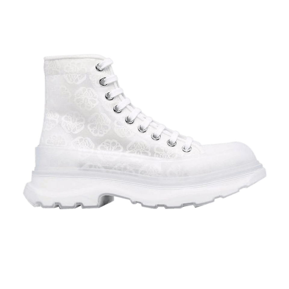 Alexander McQueen Wmns Tread Slick Boot 'White Transparent'