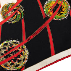 Hermès Les Feux de L Espace Silk Scarf 90