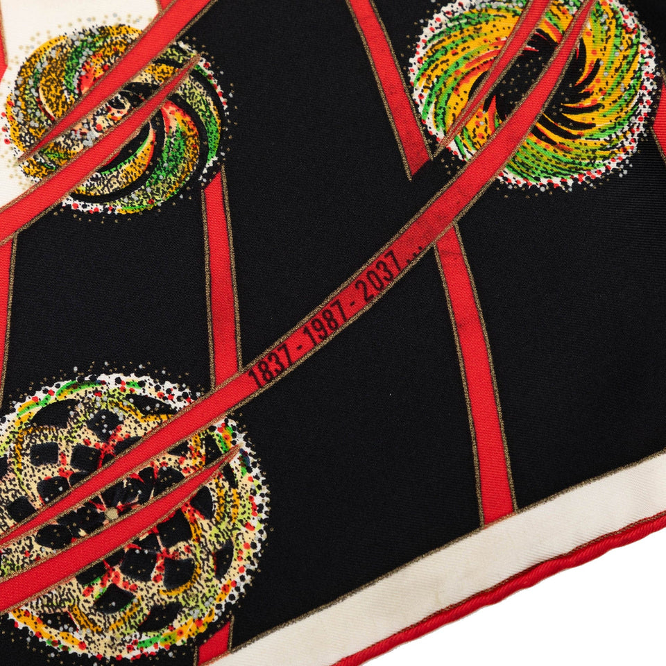 Hermès Les Feux de L Espace Silk Scarf 90