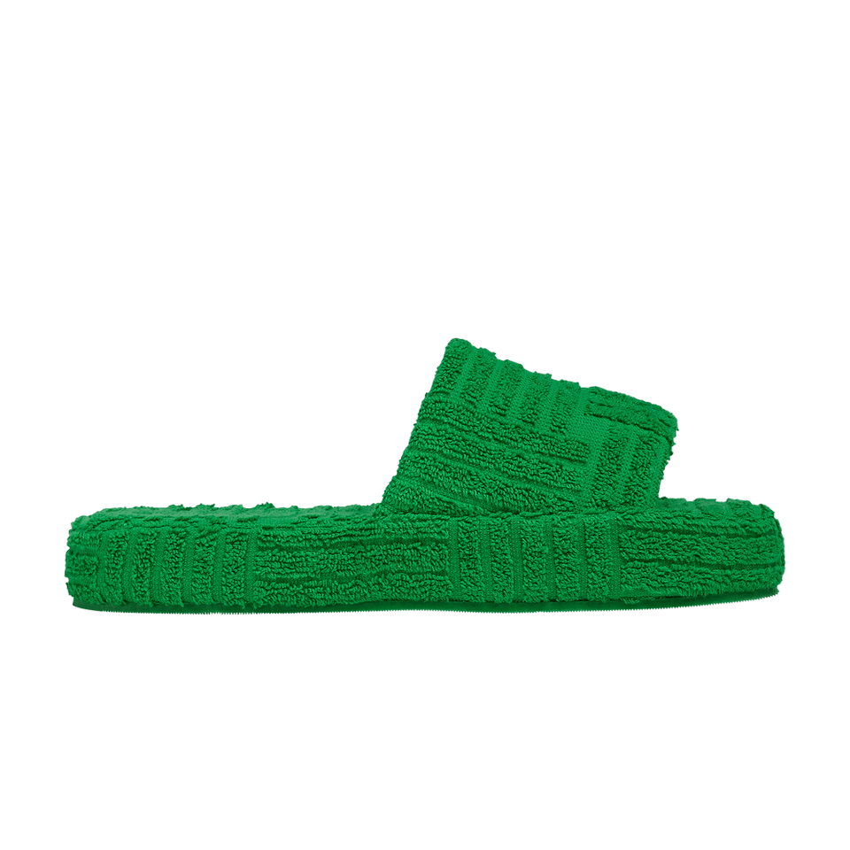 Bottega Veneta Wmns Resort Sponge Slide 'Grass'