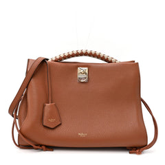 Mulberry Heavy Grain Iris Tote Brown