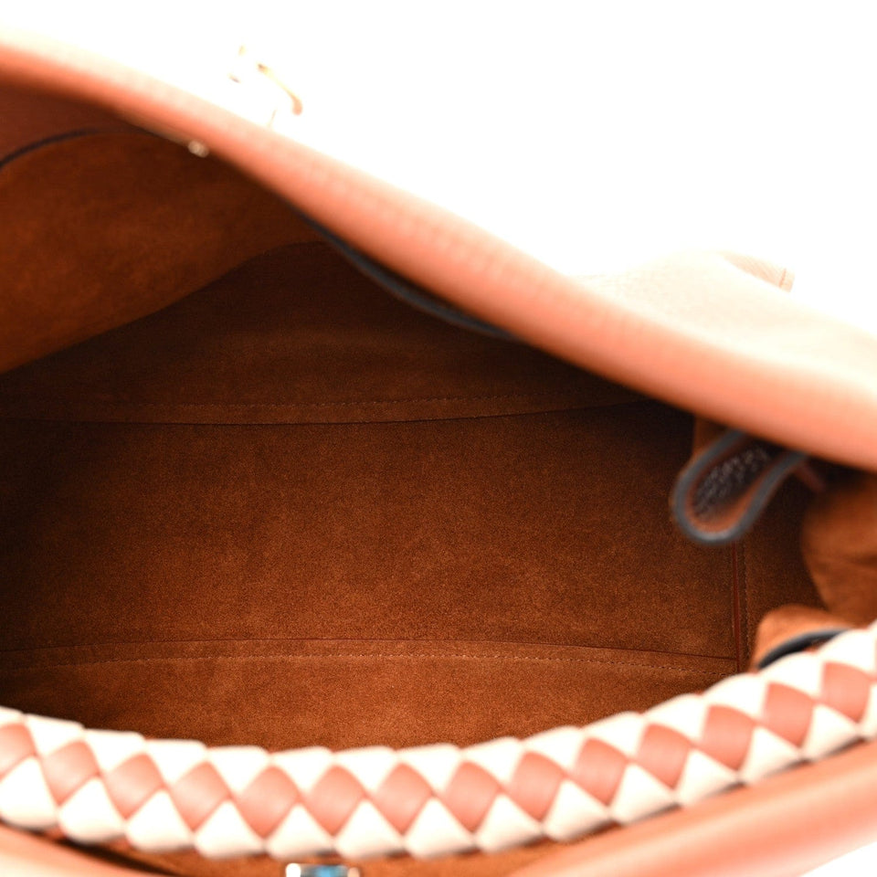 Mulberry Heavy Grain Iris Tote Brown