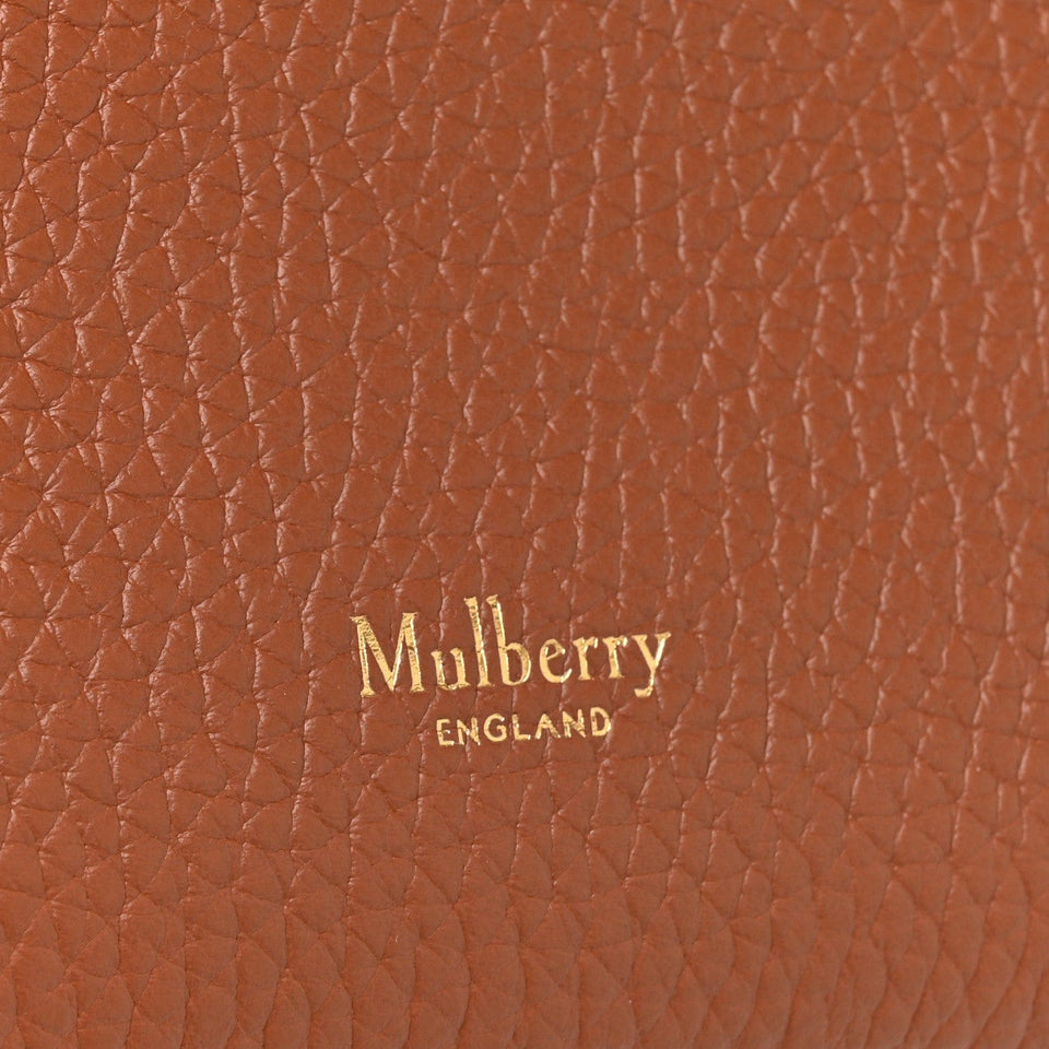 Mulberry Heavy Grain Iris Tote Brown