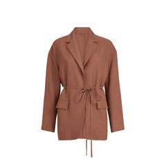 Brunello Cucinelli Fluid Viscose and Linen Twill Jacket with Jewellery
