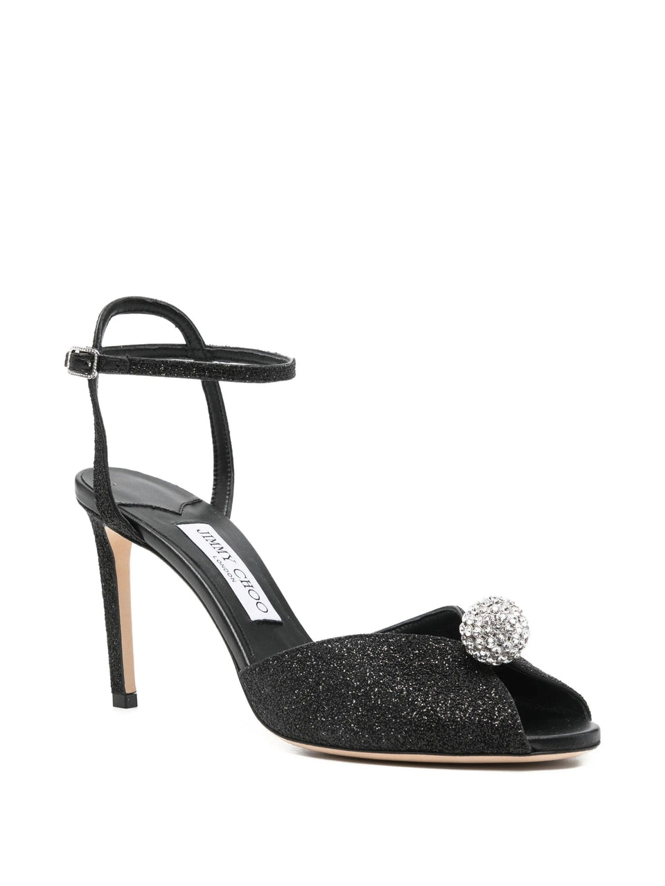 Jimmy Choo Sacora glitter heeled sandals