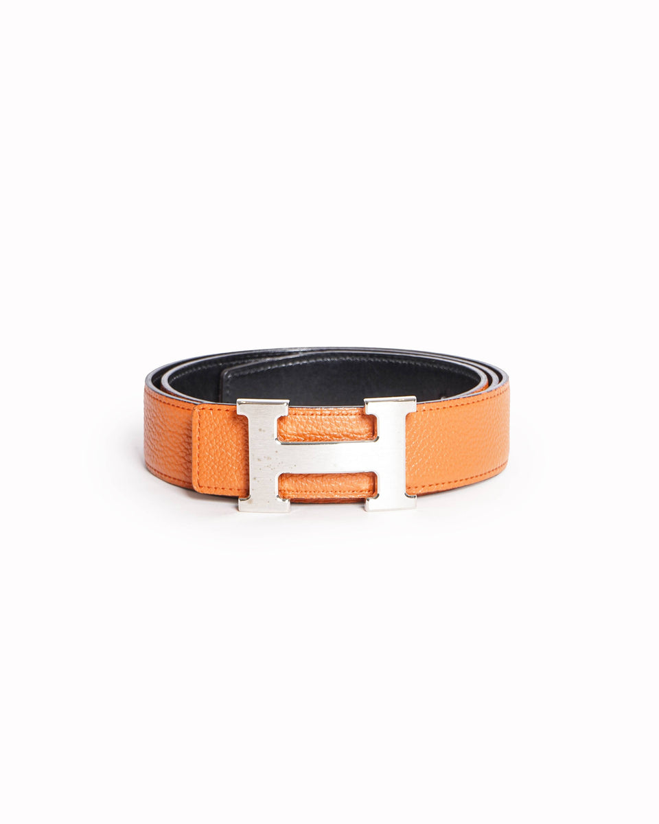 Hermès H belt buckle & Reversible leather strap