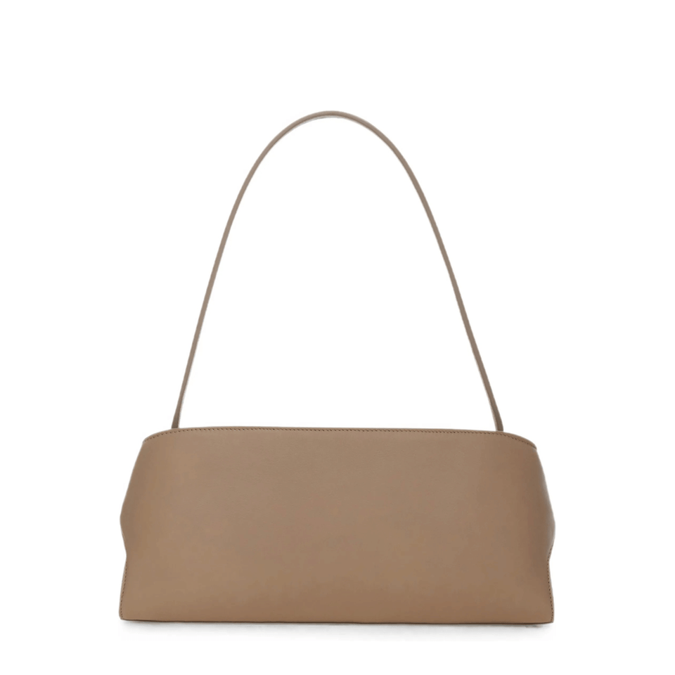 Ferragamo Hug Soft Medium Leather Shoulder Bag - Warm Taupe Dusty Pink