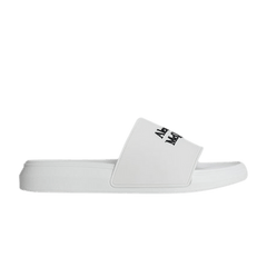 Alexander McQueen Logo Pool Slides White