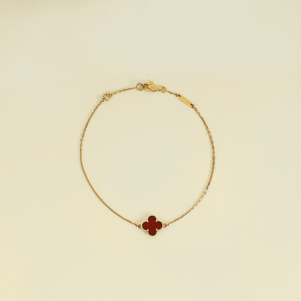 Van Cleef & Arpels 18K Rose Gold Sweet Alhambra Bracelet