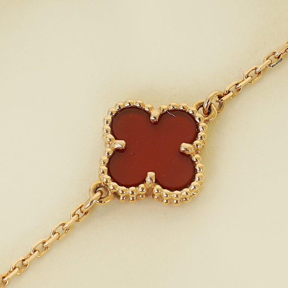 Van Cleef & Arpels 18K Rose Gold Sweet Alhambra Bracelet