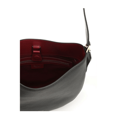 Ferragamo North - South Shoulder Bag in Black
