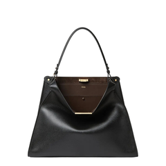 Fendi Way Large Calfskin Tote - Black