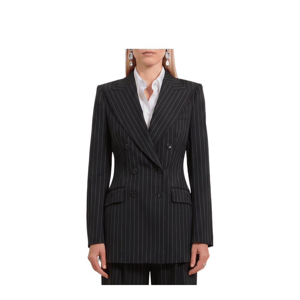 Dolce & Gabbana Double - Breasted Chalk Stripe Jacket