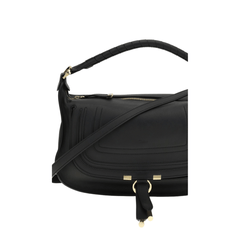 Chloè Marcie Small Calf Leather Shoulder Bag - Beige