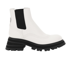 Alexander McQueen Wmns Wander Chelsea Boot 'New Ivory Black'