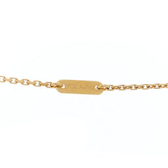 Van Cleef & Arpels 18K Yellow Gold Mother of Pearl Sweet Alhambra Pendant Necklace
